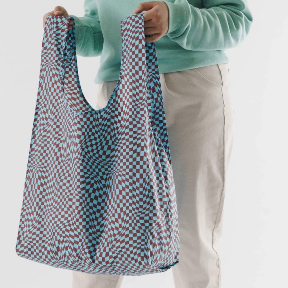 Baggu Big Sky Trippy Checker Reusable Bag